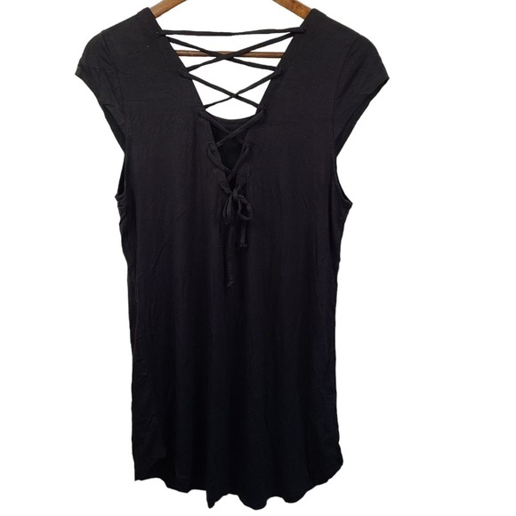 NWT Chaser Black Sleeveless Shift Dress Medium - Picture 2 of 5